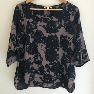 Anthropologie floral blouse